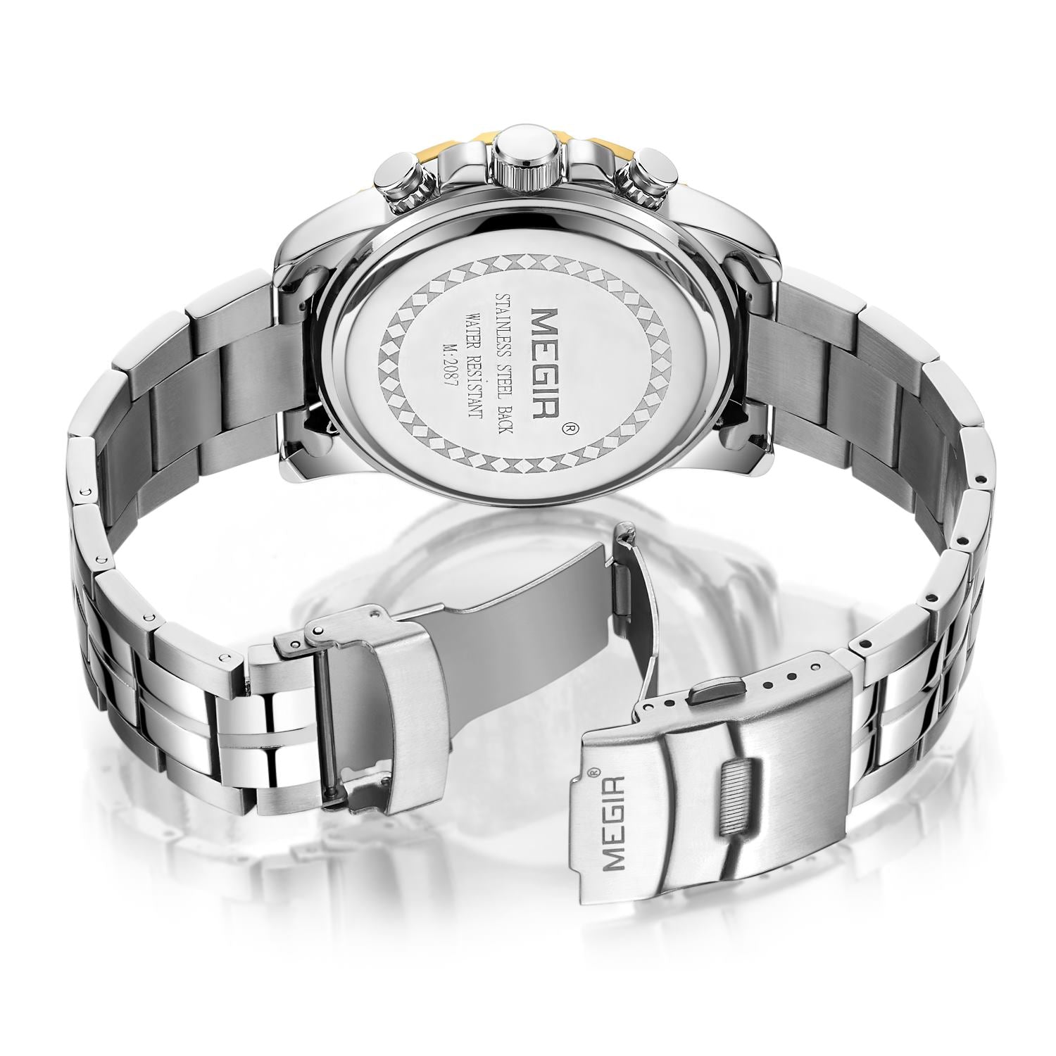 MEGIR Watches Business Mens Watches Top Brand Luxury Quartz Casual Wristwatch Date Clock Waterproof Wrist Watch Chronograph 2087